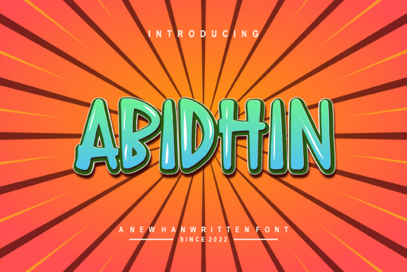 Abidhin: A Font That Adds Charm to Every Craft Project