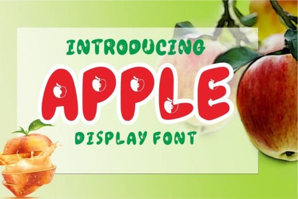 Apple: A Display Font for Editorial Design and Branding