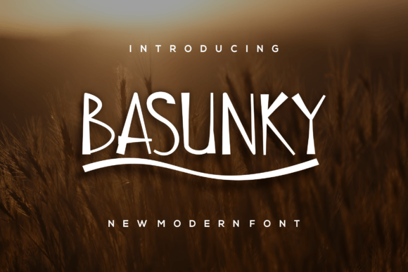 Basunky: A Modern Display Font for Web Design