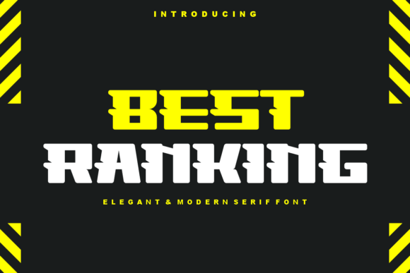Best Ranking: A Modern Display Font for Bold Branding