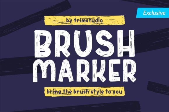 Brush Marker: A Modern Display Font for Web Design