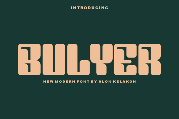 Bulyer: A Modern Display Font for Editorial Design