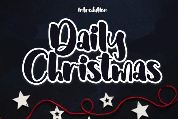 Daily Christmas: A Modern Display Font for Digital Design