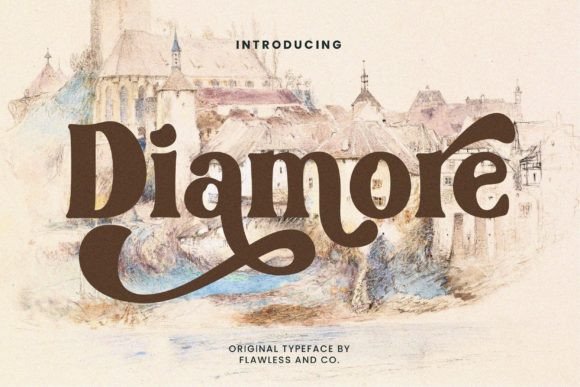 Diamore: The Elegant Display Font That Elevates Marketing Visuals