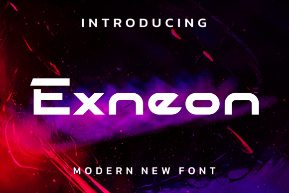 Exneon: A Modern and Fun Display Font for Creative Projects