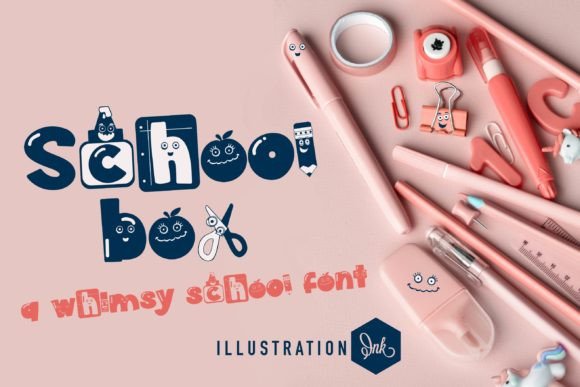 Exploring School Box: A Playful Display Font for Creative Branding