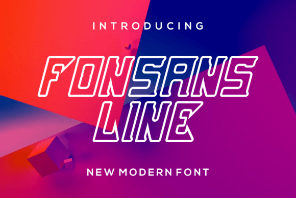 Fonsans Line: A Modern Display Font for Editorial Design