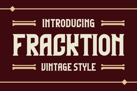 Fracktion: A Bold Display Font for Editorial Design