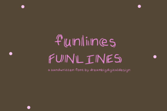 Funlines: A Playful Display Font for Editorial Charm