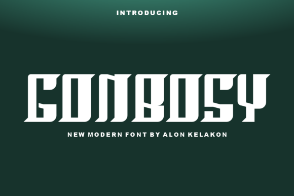 Gonbosy: A Modern Display Font for Creative Crafters