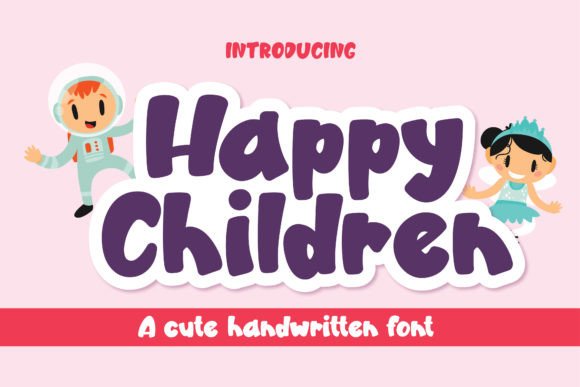Happy Children: A Handwritten Font for Editorial Creativity