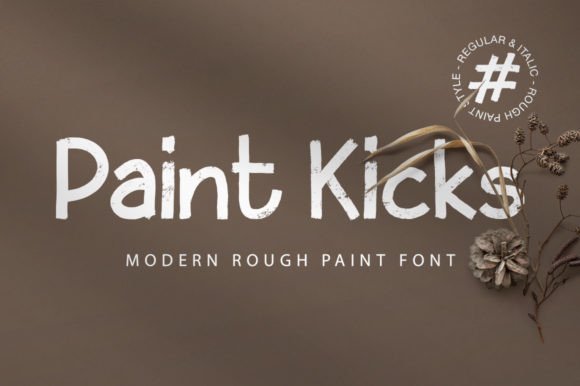 Paint Kicks: A Bold Display Typeface for Editorial Expression