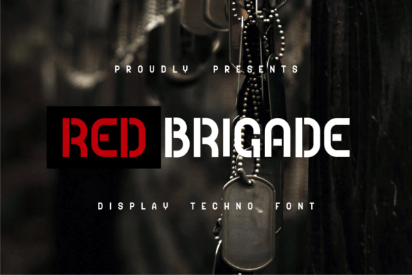 Red Brigade: A Bold Display Font for Crafters and Product Creators