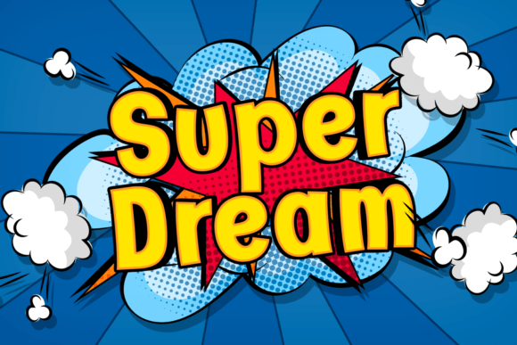 Super Dream: A Bold Display Font for Crafters and Designers